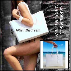 CARMEN DOL White Angelica Large Tote $195